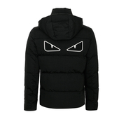 加厚加大小怪兽眼睛连帽开衫 新款 羽绒服FAA595 芬迪 FENDI