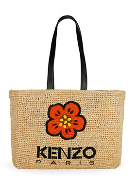 KENZO高田贤三 新款女士花朵Logo 图案刺绣手提包 F02 2SA561