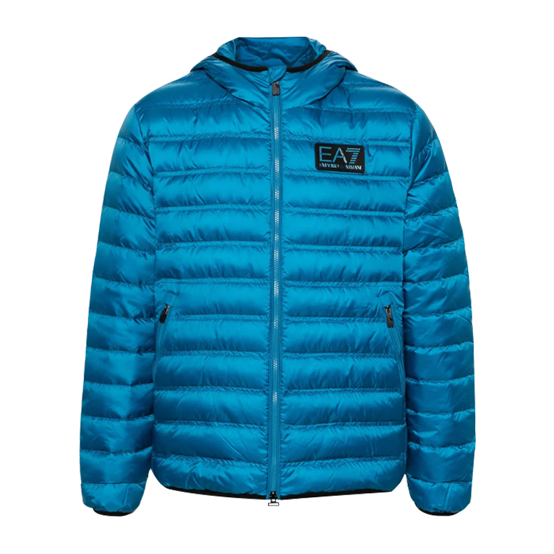 ArmaniEA7贴标连帽羽绒服