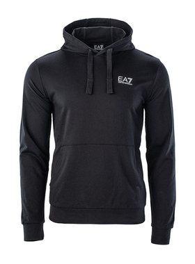 Armani/阿玛尼EA7系列新款男士黑色纯色连帽卫衣8NPM04 PJ05Z