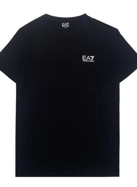 Armani/阿玛尼EA7系列新款男士字母logo印花圆领短袖T恤8NPT51