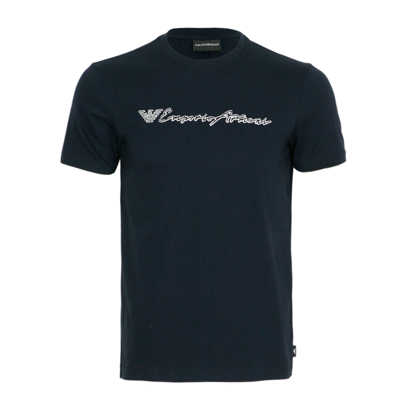 阿玛尼系列新款鹰标刺绣短袖t恤