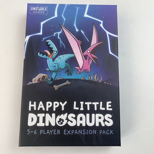 英文版Happy Little Dinosaurs 快乐的小恐龙棋牌策略桌游卡牌