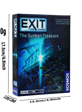 Exit:The sunken Treasure 全英文家庭亲子游戏密室逃生体验桌游