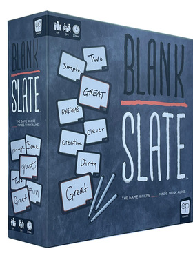 Blank slate 全英文空白板家庭亲子 游戏卡牌拼句子派对桌游卡片