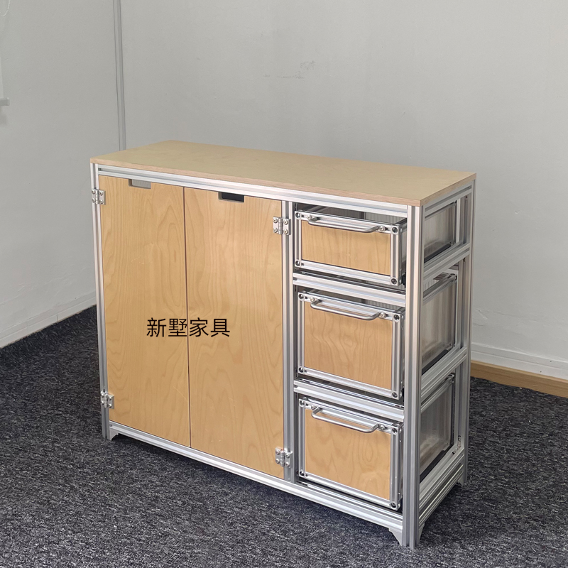 家用创意茶水柜厨房储物柜简约收纳柜多功能餐边柜设计师款置物柜