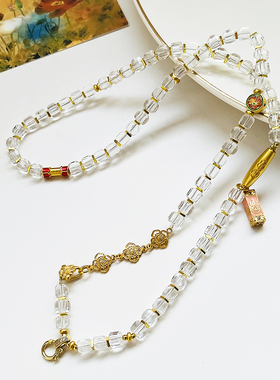 天然白水晶男女款佛牌链子