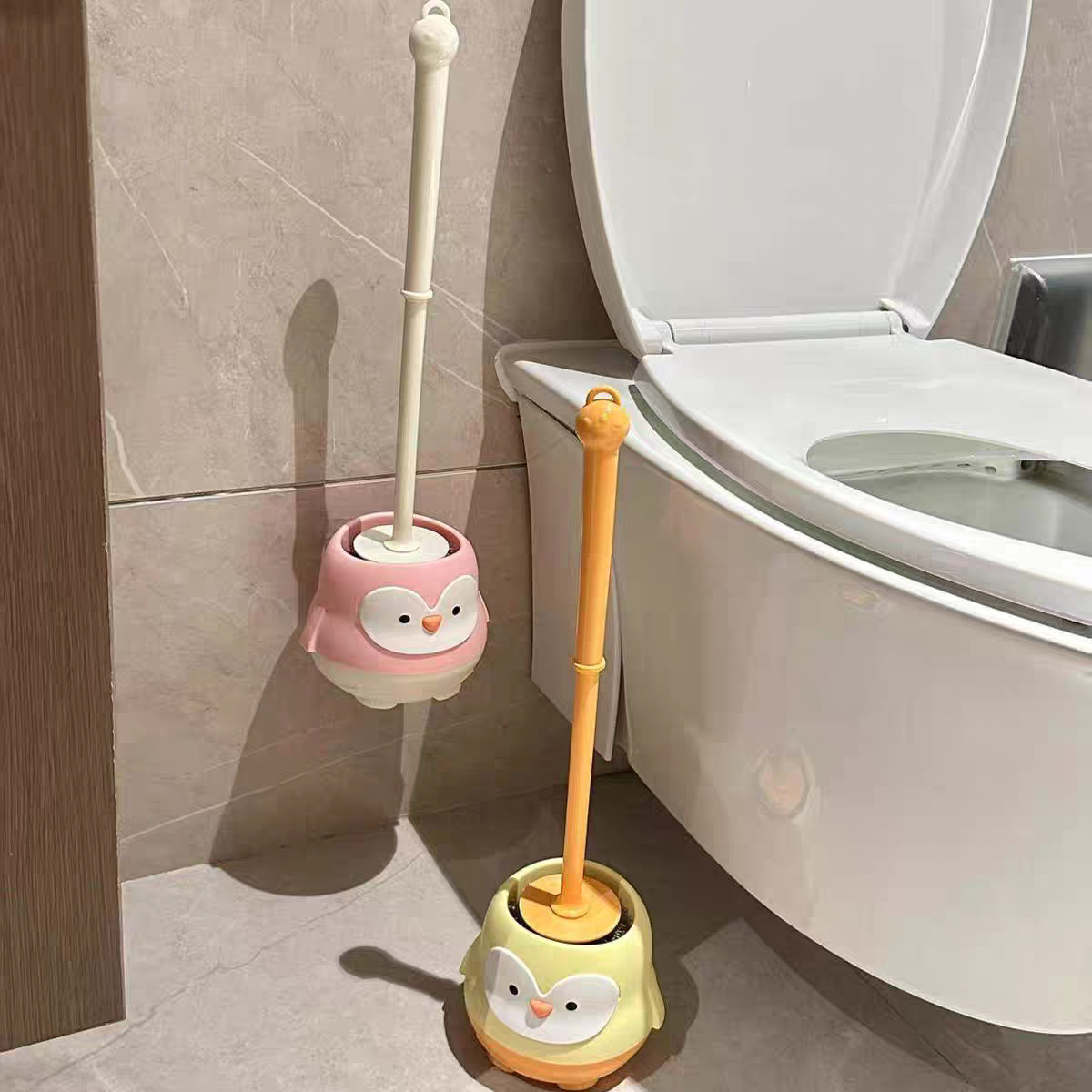 马桶刷套装洁厕刷子家用软毛刷无死角卫生间厕所长柄清洁刷带底座