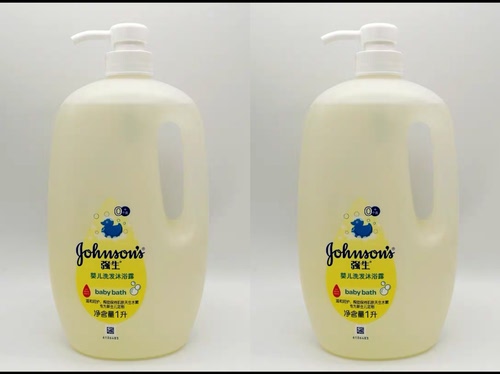 强生婴儿洗发沐浴露二合一老款新生宝宝儿童成人2L（两瓶组合）
