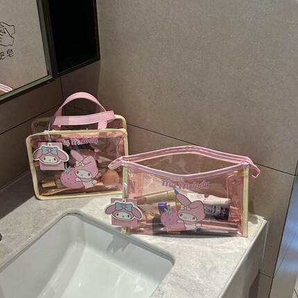 三丽鸥HelloKitty正版洗漱包防水便携式外出凯蒂猫大容量化妆收纳
