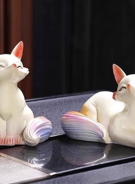 树脂趣味优雅茶几阳台花盆摆件