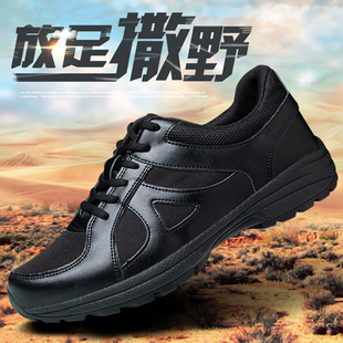 透氣戶外徒步登山跑步鞋 新式 夏季 男黑色超輕消防體能訓(xùn)練鞋 作訓(xùn)鞋