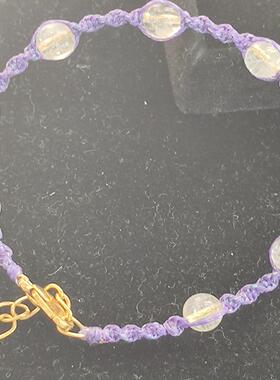 原创设计小清琉璃串珠手链