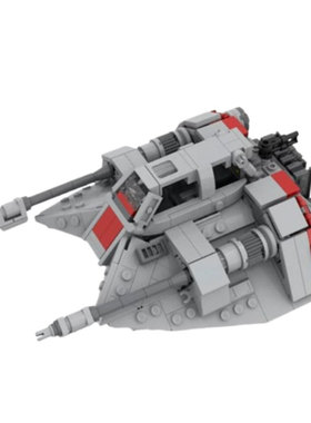 跨境热卖现货MOC-125972小颗粒拼装积木玩具雪地飞车益智模型摆件