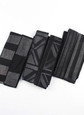 黑色防脱散左右脚不对称阴阳款横条米字西瓜条春夏款连裤袜个性女