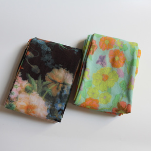 森系复古田园风繁复花朵印花天鹅绒春秋款连裤袜小众个性款120D