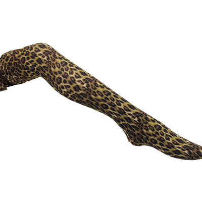 印花大豹纹性感狂野春秋连裤袜