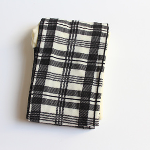 黑白色英伦制服风学院JK天鹅绒春秋裤100D微透肉连裤袜横格方块格