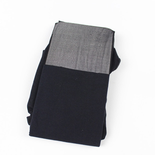 真假难辨上黑下黑假高筒假过膝天鹅绒拼接包芯丝JK学院风连裤袜