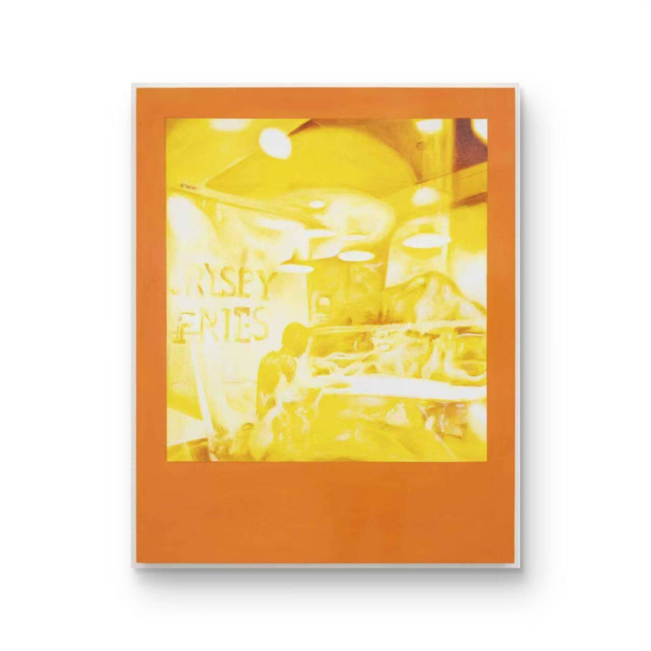【夜的麦当劳】严俊雄 108*86 木板油画 H2607
