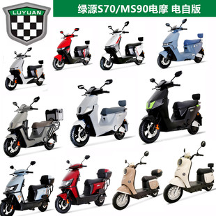 绿源电动车原厂正品 塑料件面板大灯S90S70配件大全前围外壳护杠前