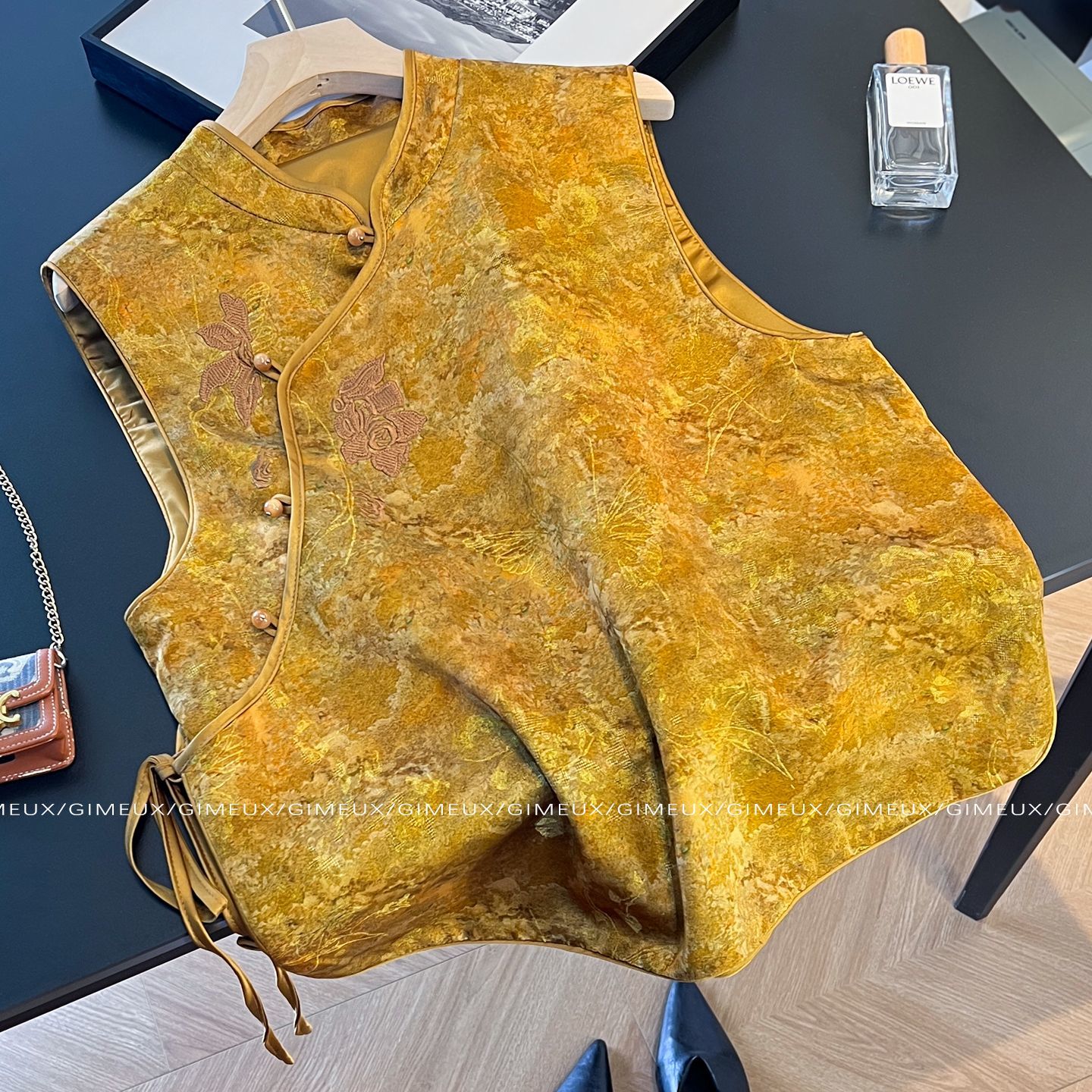 新中式轻奢提花刺绣坎肩背心女
