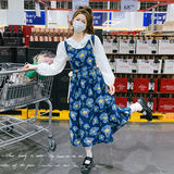 春季新款主推款衬衣牛仔连衣裙两件套2C018-M713-P175-K248，女装套装/套裙，2C018