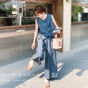 条纹牛仔两件套 2C018-K825-P150-K218图片