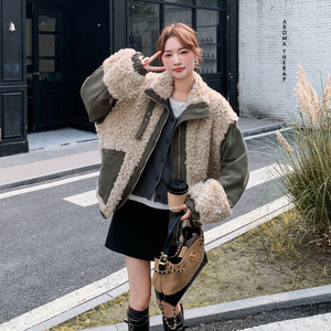 冬季新款数据好 毛毛麂皮外套棉服 2C018-9639-P200-K298图片