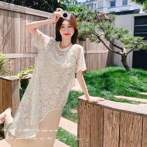 夏季新款罩衫连衣裙两件套 2C018-6001-P165-K248图片