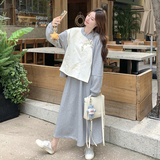新中式穿搭国风上衣套装女春秋2025超火好看高级感半身长裙两件套，女装套装/套裙，2C018