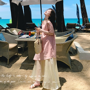 数据好 夏季新款 针织拼接连衣裙 2C018-K919-P135-K198图片
