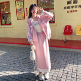 春款主推数据好卫衣外套半身裙两件套2C018-8926-P175-K248，女装套装/套裙，2C018