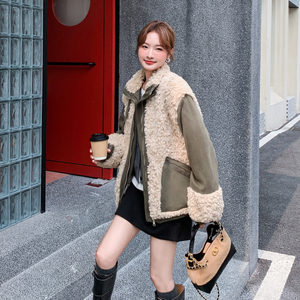 冬季新款数据好 毛毛麂皮外套棉服 2C018-9639-P200-K298图片