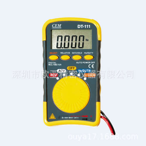 供应CEM华盛昌DT-111迷你型万用表，口袋式数字万用表