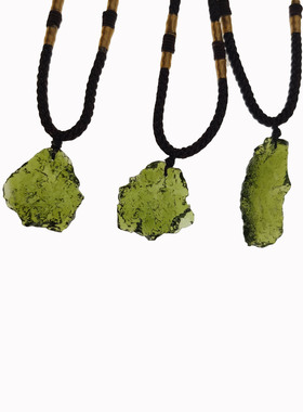 跨境外贸货源捷克陨石原石吊坠饰品项链水晶碎石来自星星的你