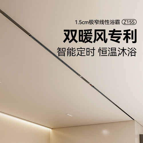 巴洛斯顿蜂窝大板吊顶线性风暖浴霸石膏板线型线形隐藏式极窄Z15S