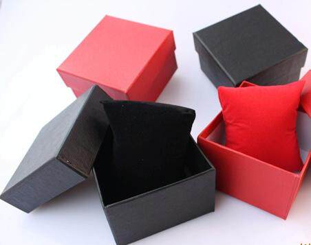 手表纸盒展示盒，手表包装盒，礼品盒 红色 黑色 watch box|ruв категории Украшения,ювелирные изделия, украшения для хранения, дисплей ювелирных изделий - от Buy2taobao.com для оказания профессиональной услуги покупки агента Taobao