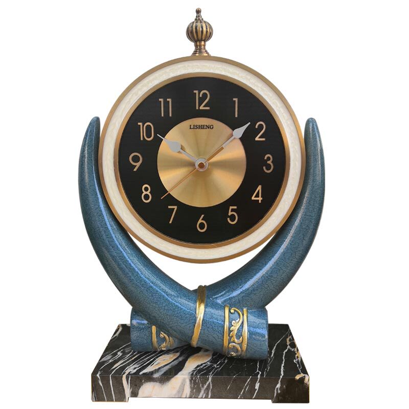 LIVING ROOM CLOCK TABLE CLOCK CREATIVE RETRO SITTING CLOCK SIMPLE AND FASHIONABLE CLOCK TABLE TOP PENDULUM CLOCK EUROPEAN STYLE HOME TABLE CLOCK