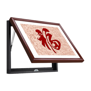 新中式福字实木电表箱装饰画2026新款免打孔遮挡配电箱电闸盒挂画