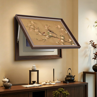 宋氏美学花鸟图电表箱遮挡盖板装饰画配电箱遮挡新中式电闸箱挂画