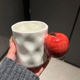 创意新年杯子香蕉苹果陶瓷马克杯咖啡杯家用办公水杯高颜值送闺蜜