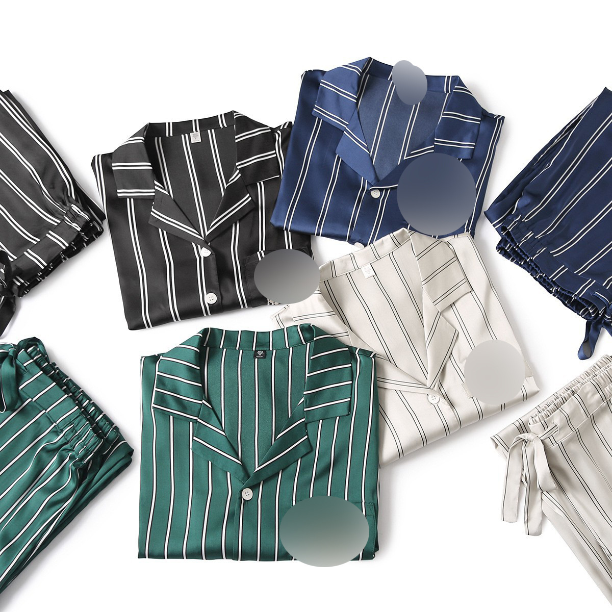 2023冰丝家居服情侣-小翻领