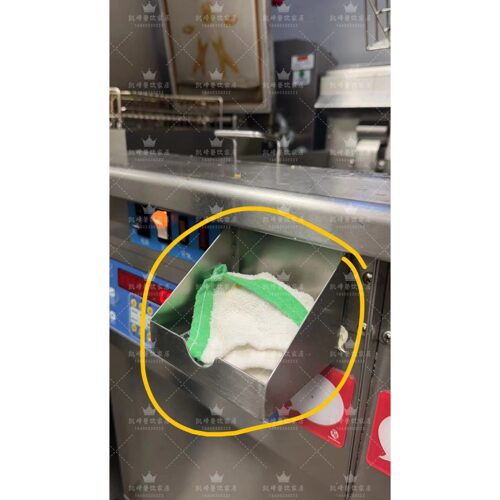 厨房快餐店炸锅擦手炳熟品抹布定位托盘防止交叉污染凯峰