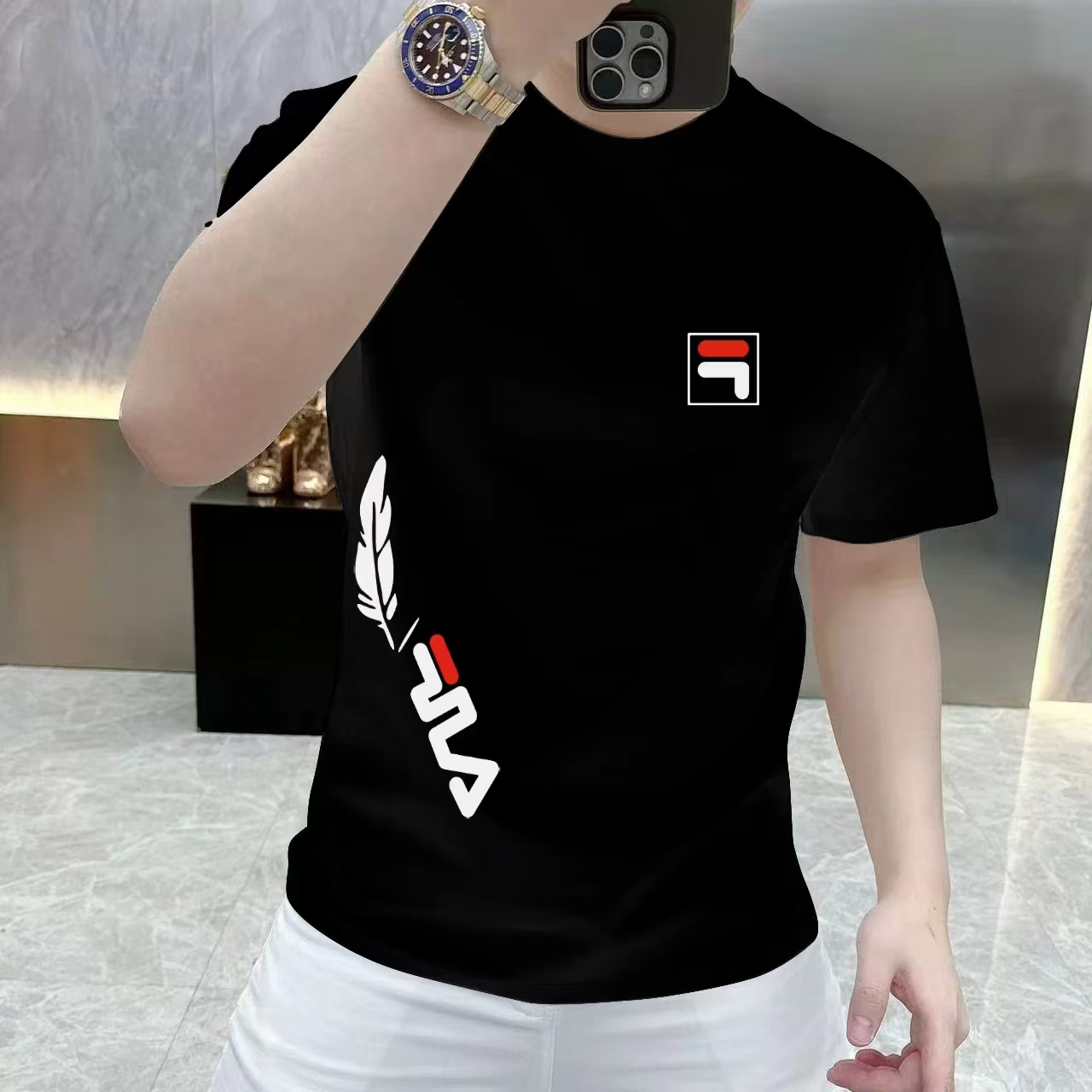 纯棉短袖男夏季美式情侣休闲上衣网红半袖痞帅修身青年打底潮t恤