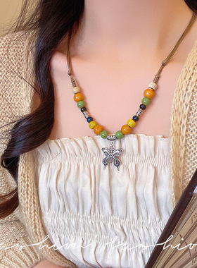 胖迪合金Aretroethnicsty项链