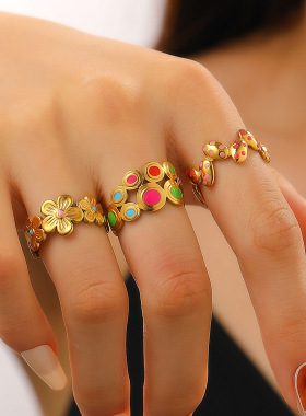 欧美欧美不锈钢开口不戒指/指环