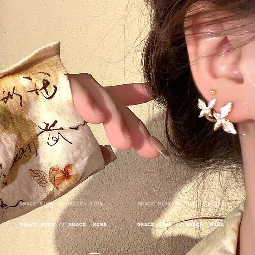胖迪日韩FrenchButterfly耳环