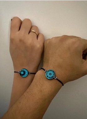 欧美夜光手环 Cross-border lovers Time Jewel couple bracelet