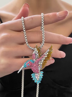 妙雅合金男女通用欧美创意鸟项链